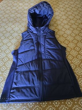 Avia Midnight Blue Quilted Hooded Vest